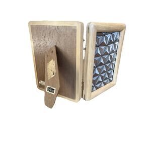 Vintage Photo Album Frame Box Holds 52 4 X 6 Photos. Hinged With Kickstand